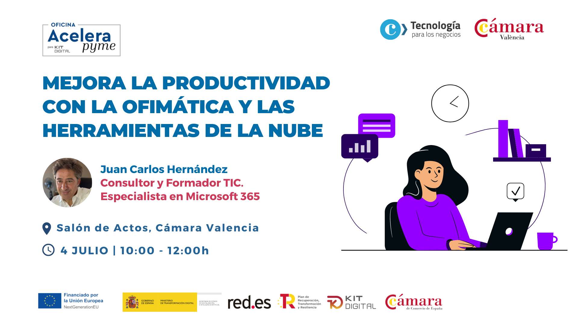 Mejora la productividad con la Ofimática y las herramientas de la nube