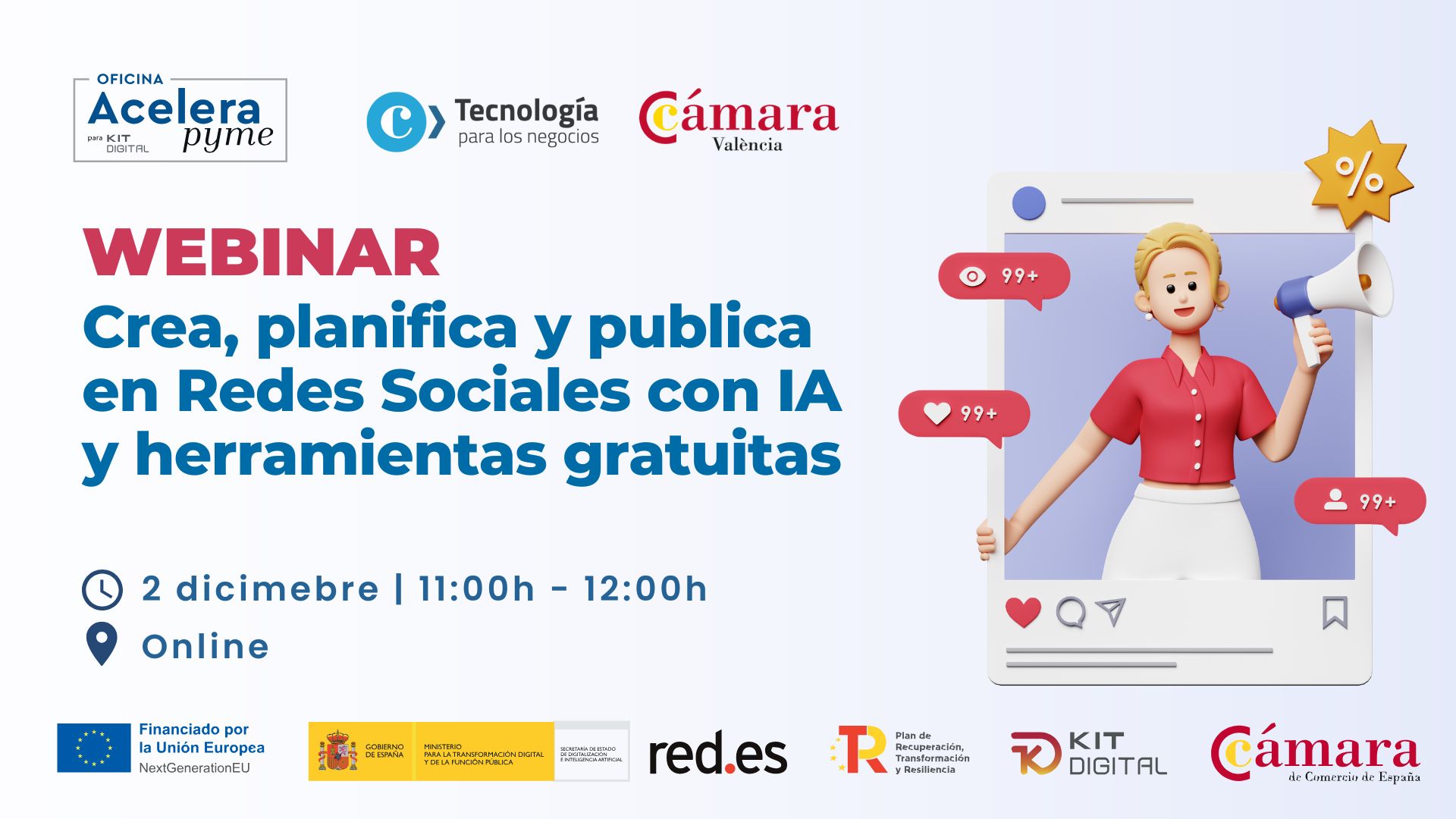 Crea, planifica y publica contenido en Redes Sociales con IA y herramientas gratuitas: RRSS después del Kit Digital